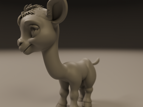 Cute camel 3D 打印模型