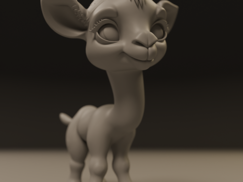 Cute camel 3D 打印模型