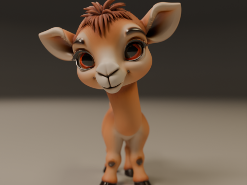 Cute camel 3D 打印模型