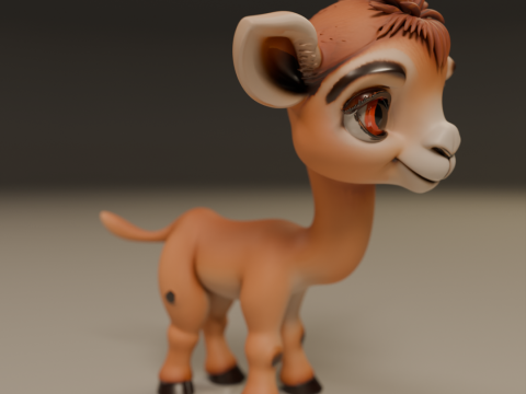 Cute camel 3D 打印模型