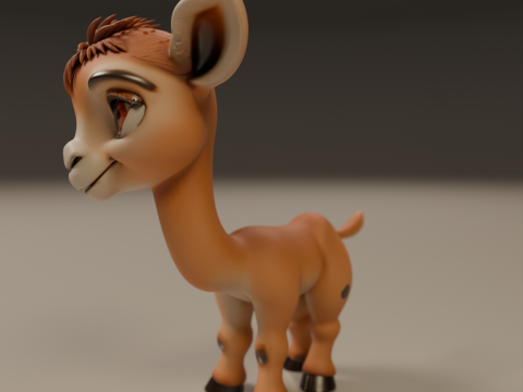 Cute camel 3D 打印模型