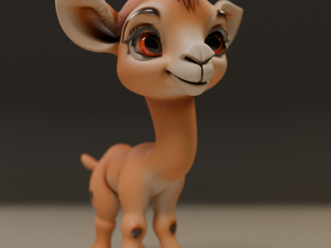Cute camel 3D 打印模型