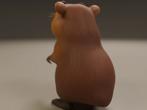 Capybara 3D Print Model