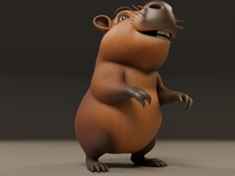 Capybara 3D Принт Модель