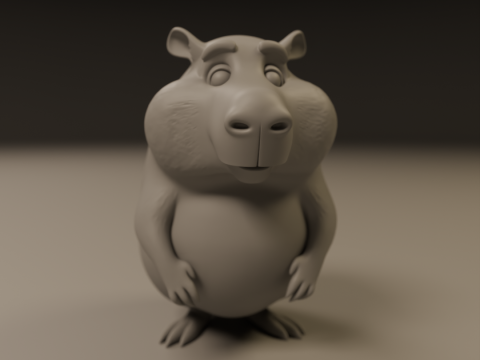 Capybara 3D 打印模型