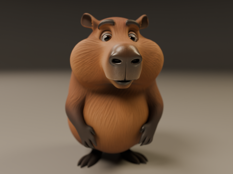 Capybara 3D 打印模型