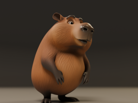 Capybara 3D 打印模型