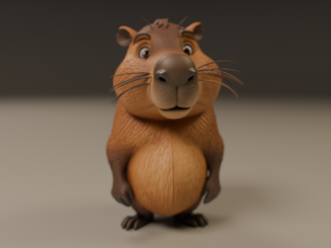 Capybara 3D प्रिंट मॉडल