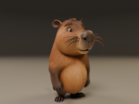 Capybara 3D प्रिंट मॉडल