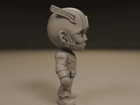 Captain america baby 3D Print Model