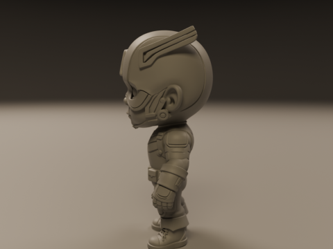 Captain america baby 3Dプリントモデル