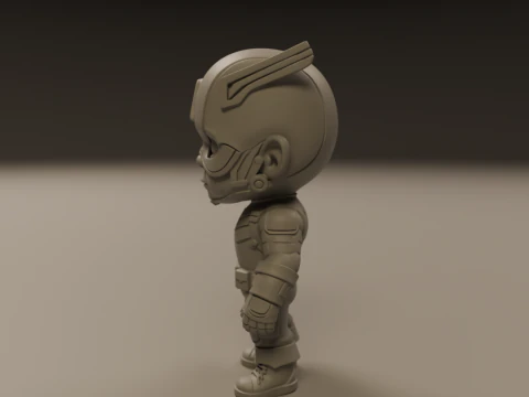 Captain america baby 3D Print Model
