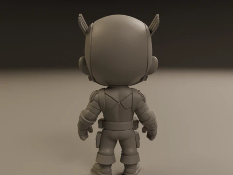 Captain america baby 3D Print Model