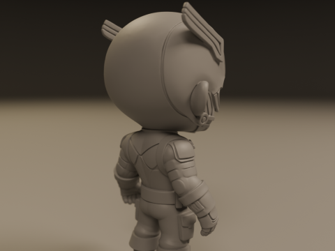 Captain america baby 3Dプリントモデル