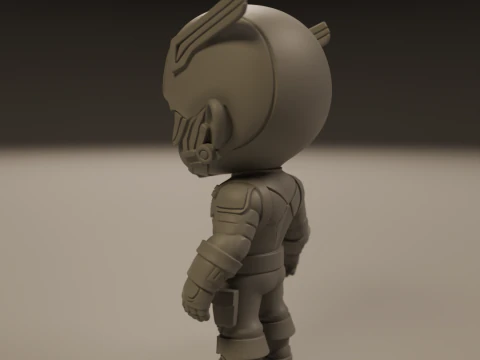 Captain america baby 3D Print Model