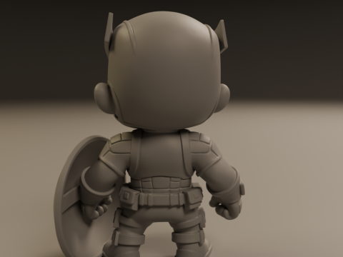 Captain america baby 3D Baskı Modeli