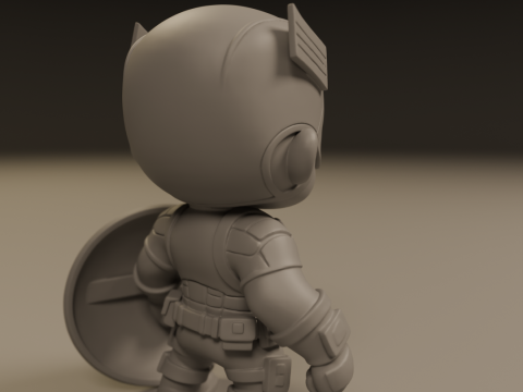 Captain america baby 3D Baskı Modeli