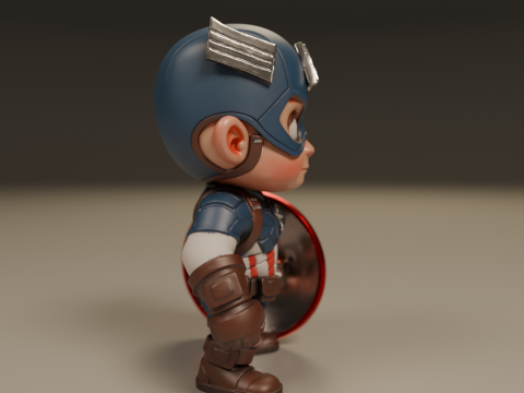 Captain america baby 3D Baskı Modeli