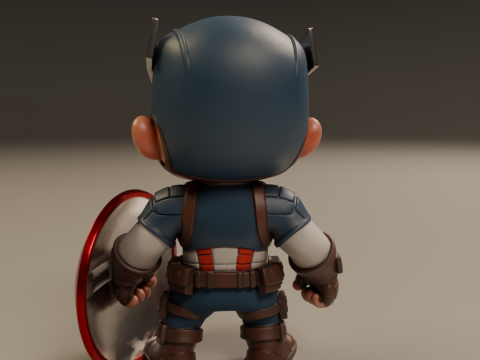 Captain america baby 3D Baskı Modeli