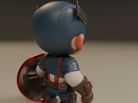 Captain america baby 3D Baskı Modeli