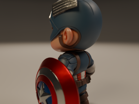 Captain america baby 3D Baskı Modeli