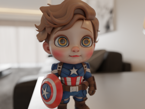 Captain america baby Modelo de impresión 3D