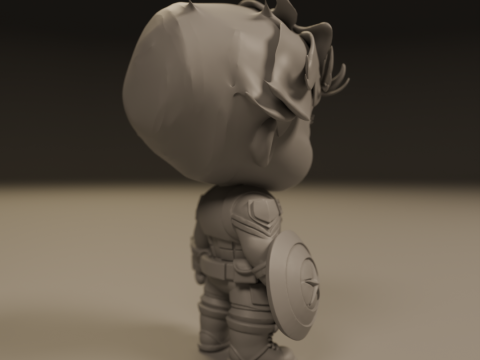 Captain america baby Modelo de Impressão 3D