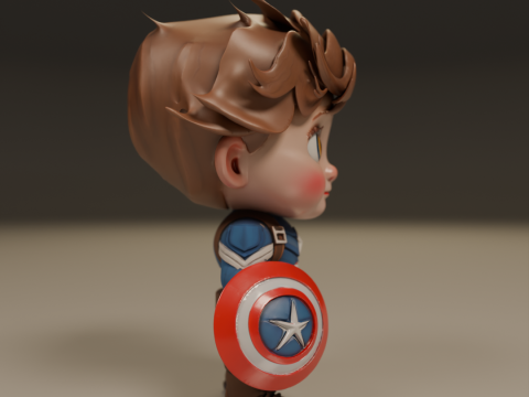 Captain america baby Modelo de Impressão 3D