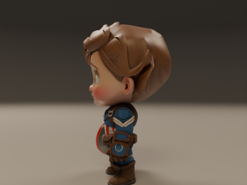 Captain america baby Modelo de Impressão 3D