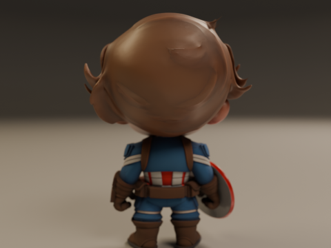Captain america baby Modelo de Impressão 3D