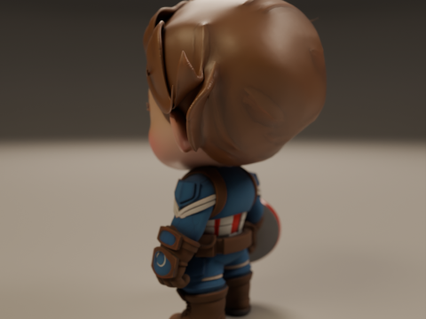 Captain america baby Modelo de Impressão 3D