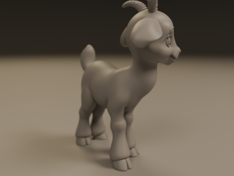 Baby goat 3D 打印模型