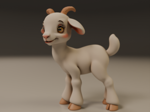 Baby goat 3D 打印模型