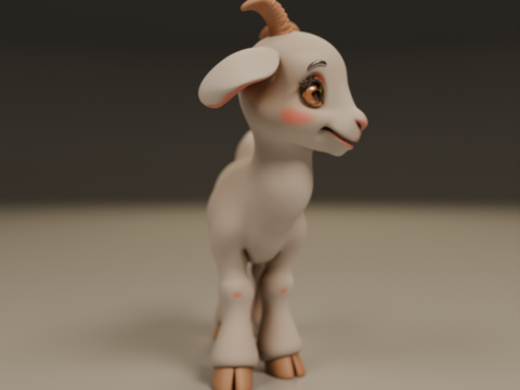 Baby goat 3D 打印模型