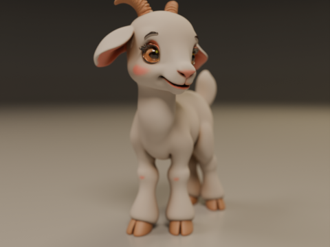 Baby goat 3D 打印模型
