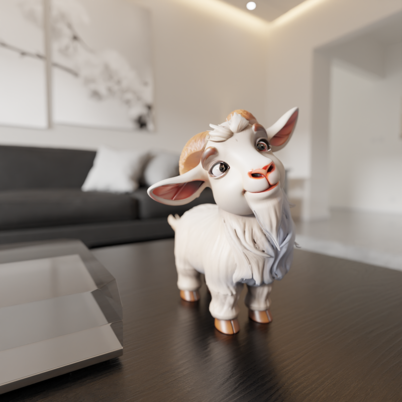 Baby goat 3D Baskı Modeli .c4d .max .obj .3ds .fbx .stl .blend