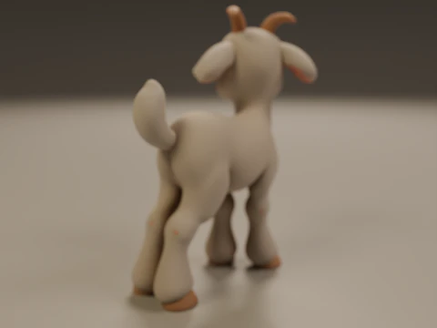 Baby goat 3D Print Model