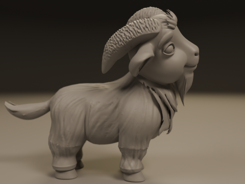Baby goat 3D Baskı Modeli
