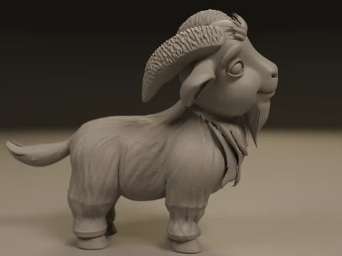 Baby goat 3D Print Model