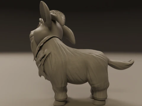 Baby goat 3D Print Model