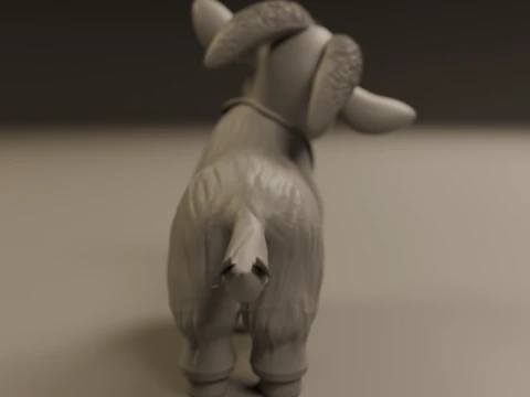 Baby goat 3D Print Model