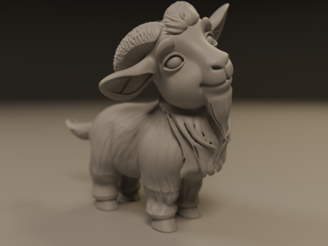 Baby goat 3D Baskı Modeli