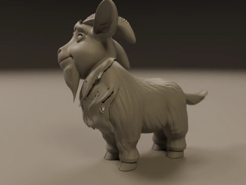 Baby goat 3D Print Model