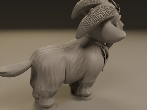 Baby goat 3D Print Model
