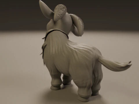 Baby goat 3D Print Model