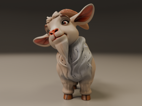 Baby goat 3D Baskı Modeli
