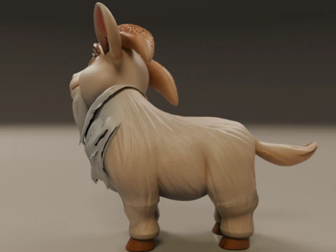 Baby goat 3D Print Model