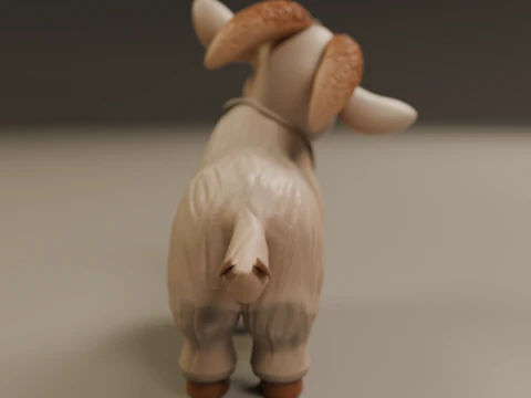 Baby goat 3D Print Model