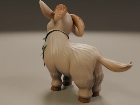 Baby goat 3D Print Model