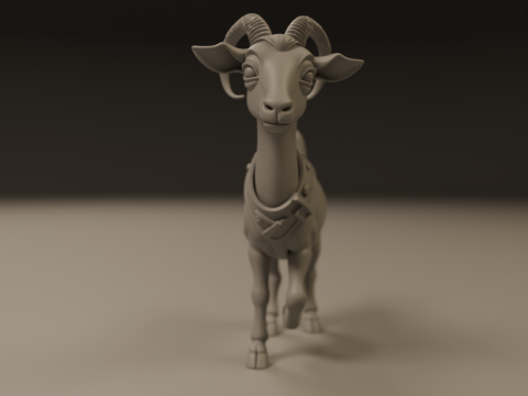 Goat 3D Принт Модель